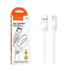 Hoco Cable X114 Energy Type-C 3A 1M White Hoco Cable X114 Energy Type-C 3A 1M White